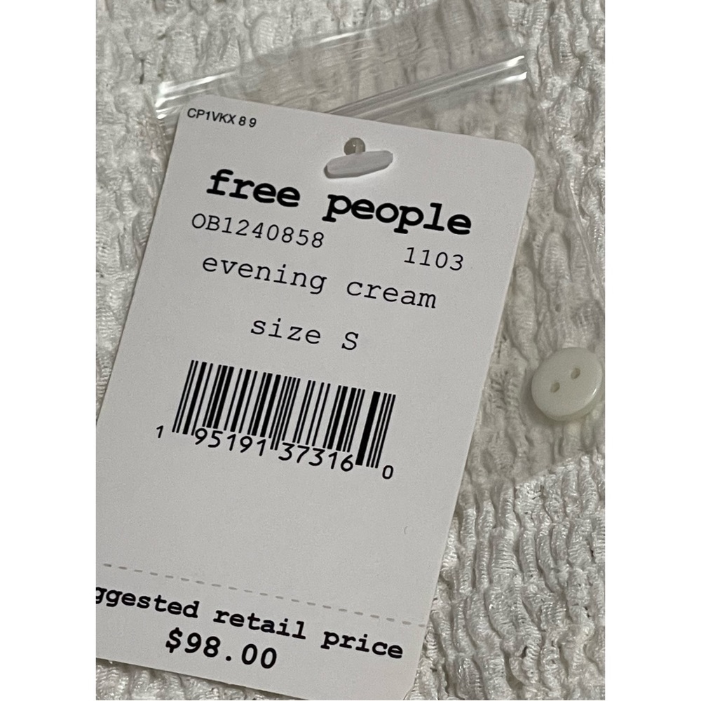 Free People Confection Top - Evening Cream - NWT - S - Picture 11 of 16
